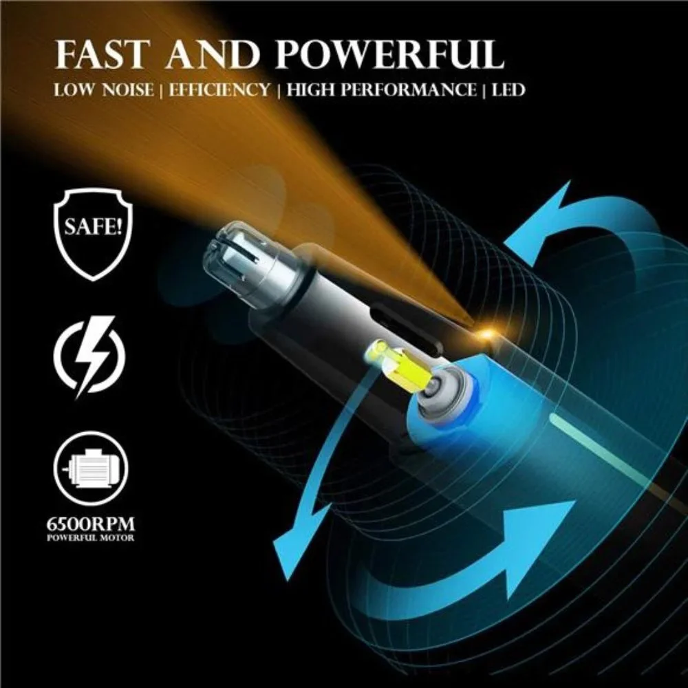 Ear and Nose Hair Trimmer Professional USB Rechargeable Nose Trimmer Kit